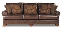 Bonded leather sofa