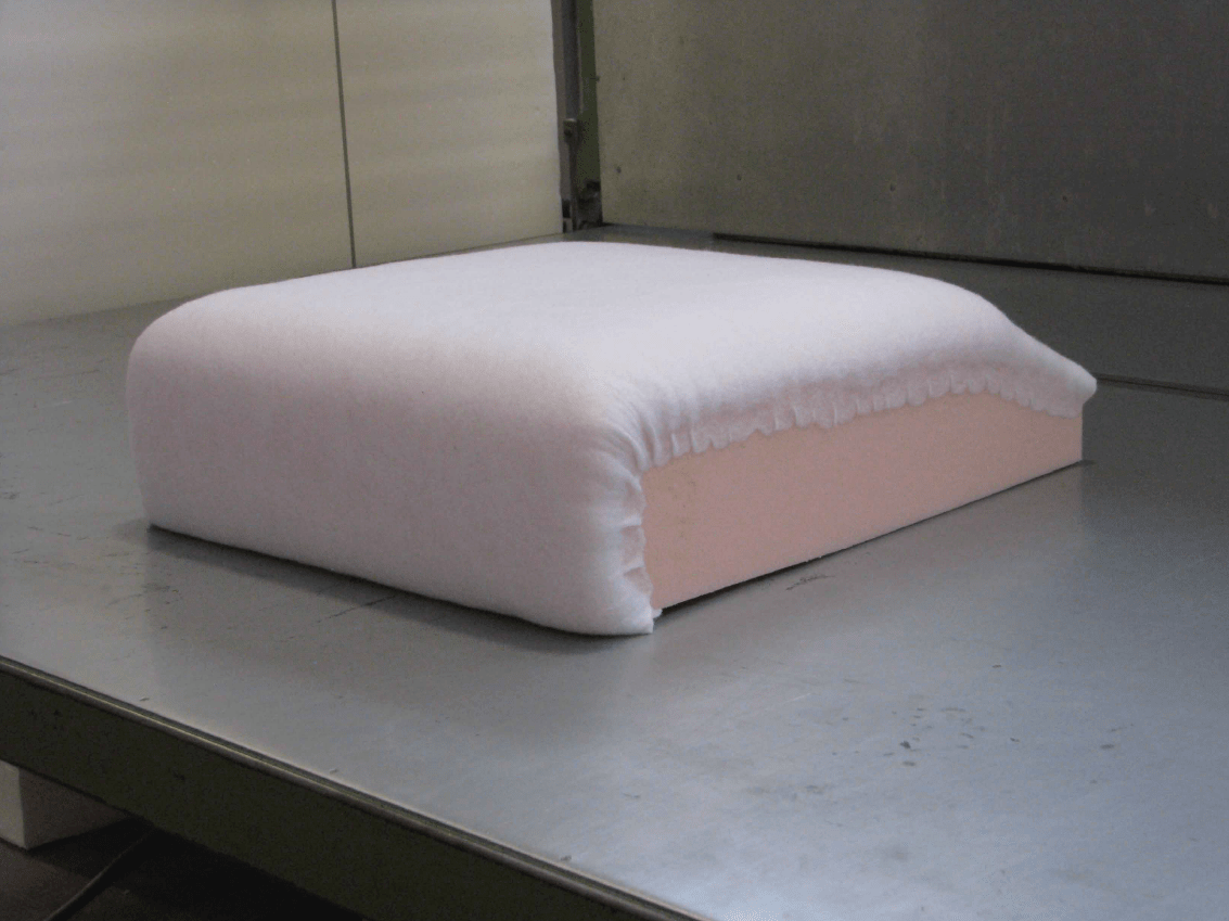 Cushion foam wrapped in Dacron