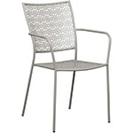 Light Gray Stackable Patio Arm Chair