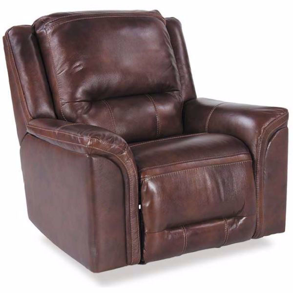 Picture of Brown Leather Rocker Recliner