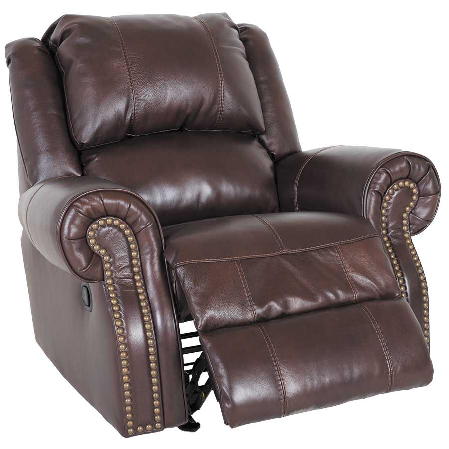 Auburn Leather Rocker Power Recliner | 0PP-721-PRR | U7210098 | Ashley ...