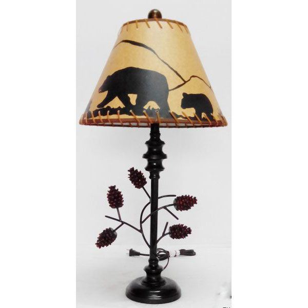 Picture of Pine Cone Table Lamp Bear Shad