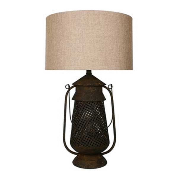 Picture of Metal Lantern Table Lamp