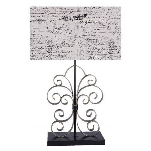 Picture of Script Shade Metal Lamp 28 In
