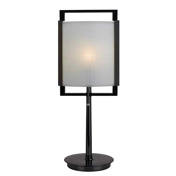 Picture of Blk Chrome and Glass Table Lamp