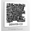 Picture of Denver Neighborhoods 36x36 *D