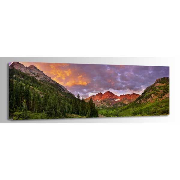 Maroon Bells Pano 60X20 125-1110487 | Matt Santomarco | AFW.com