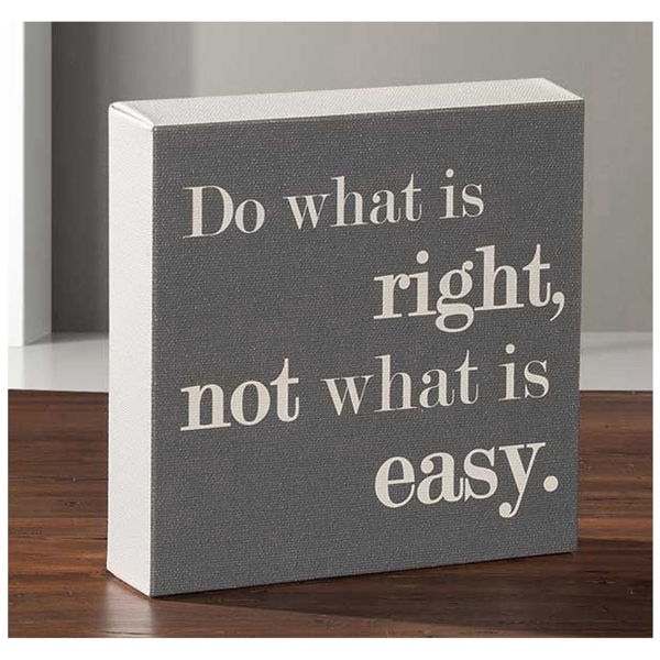 Picture of Do What Is Right 6x6 Message Cube