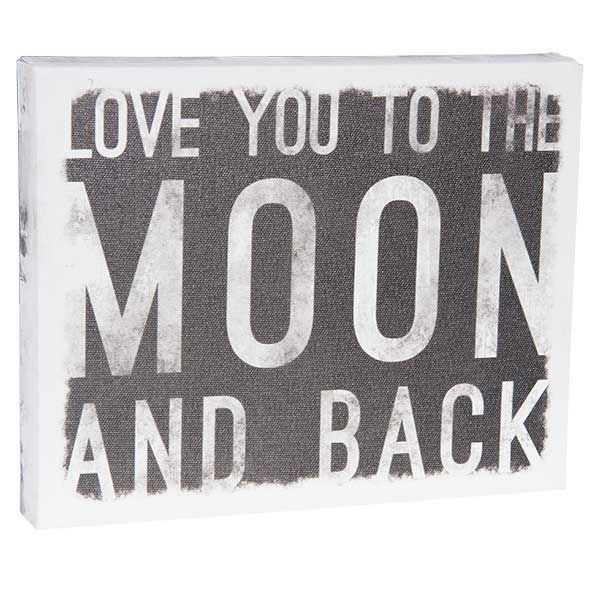 Picture of To The Moon 10x8 Message Cube