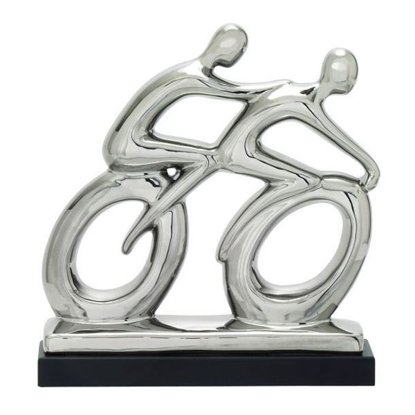 Picture of Silver Cyclists Sculpture