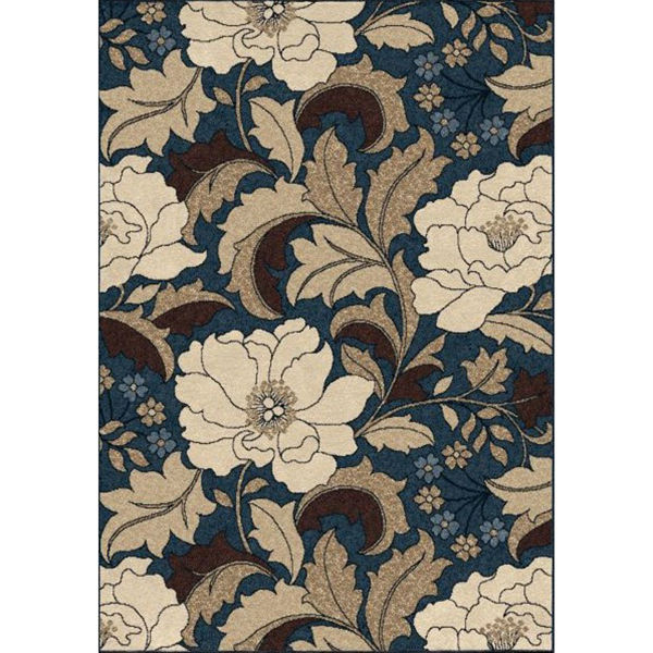 Picture of Sonoma Tillis Blue Easy Clean 7x10 Rug