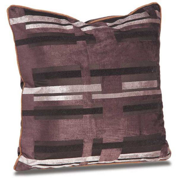 Picture of 18X18 Brown Velvet Weave Pillow *P