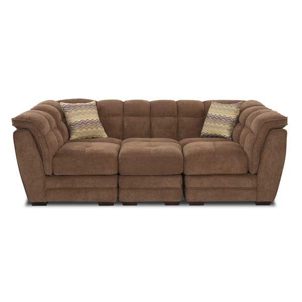 Picture of Brown 4 PC Sectional