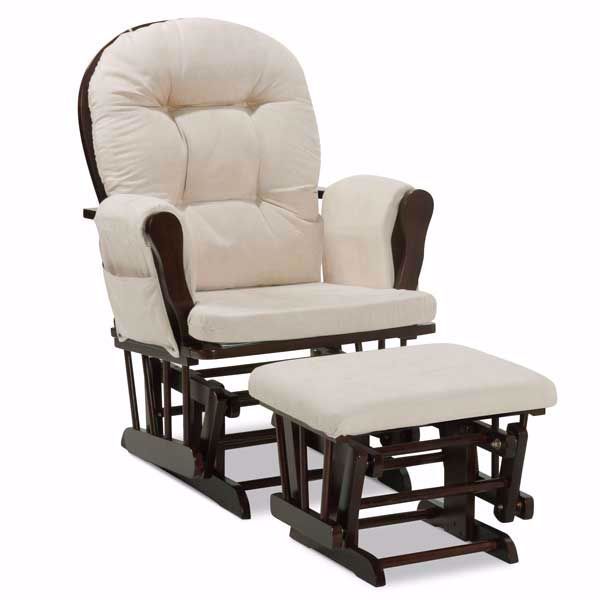 Picture of Beige Glider with Ottoman