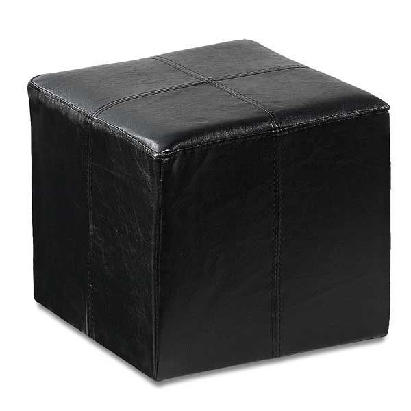 Picture of Rubic Black Durahide Cube Ottoman