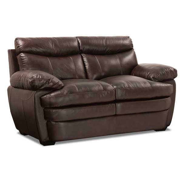 Picture of Stetson Walnut Leather Loveseat