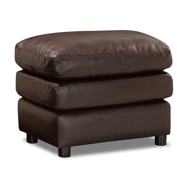 Picture of Stetson Walnut Leather Ottoman