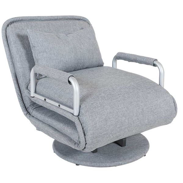 Picture of Gray Fold Out Chair Bed