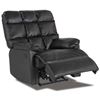 Picture of Black Bonded Leather Power Recliner
