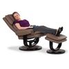 Picture of Lorin 2 Piece Taupe Stress-Free Recliner With Ottoman