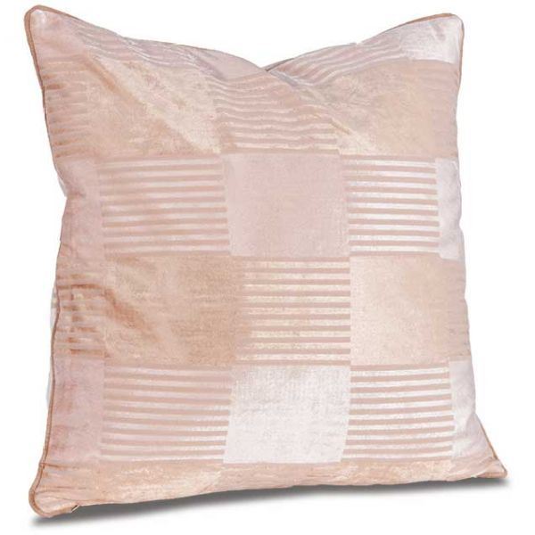 Picture of 22X22 Cream Velvet Stripe Pillow *P