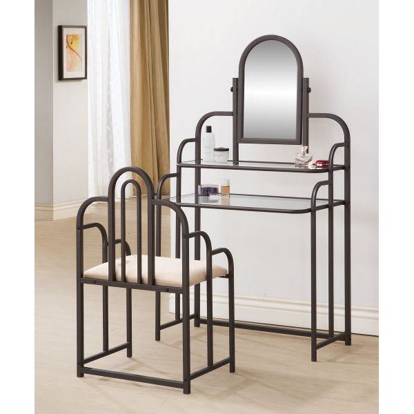 Picture of Set of Two Vanity Set, Brown *D