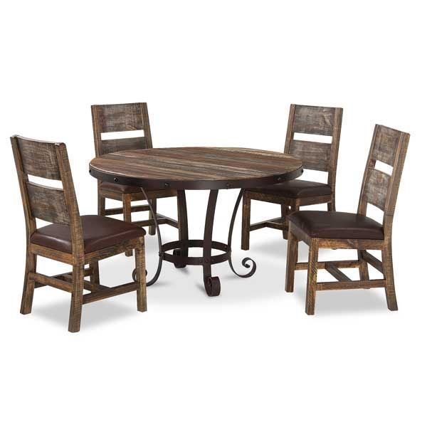 Picture of Antique 5 Piece Dining Set Round