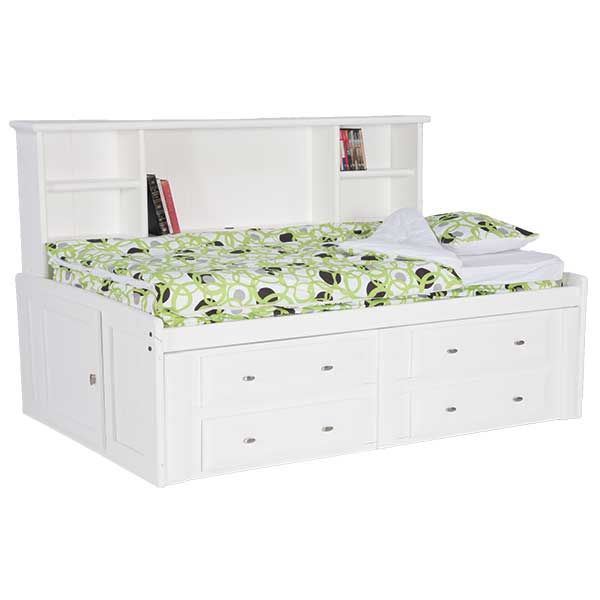 Picture of White Laguna Twin Roomsaver Bed With Underbed Storage