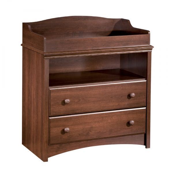Royal Cherry South Shore Furniture 3246331 South Shore 2-Drawer Changing Table with Open Storage 