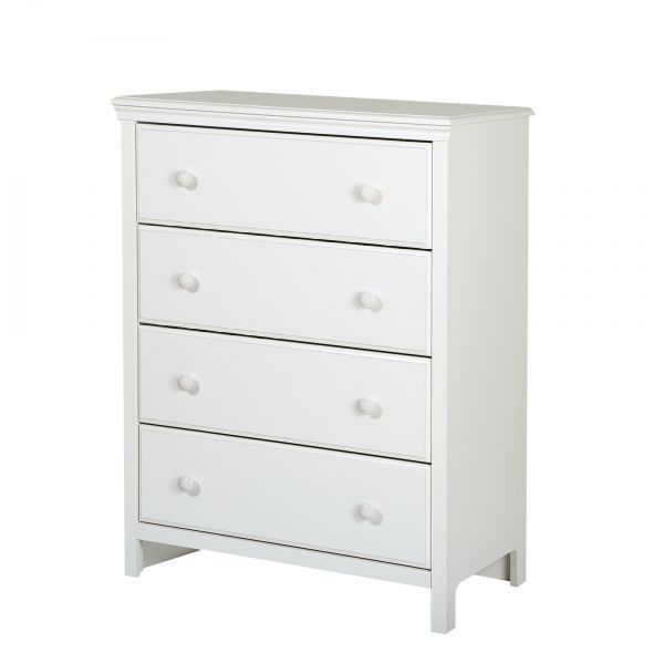 Picture of Cotton Candy - 4-Drawer Chest, White *D