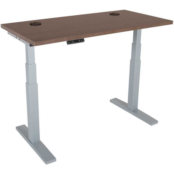 Picture of Power Height Adjustable 24x48 Walnut Top Table