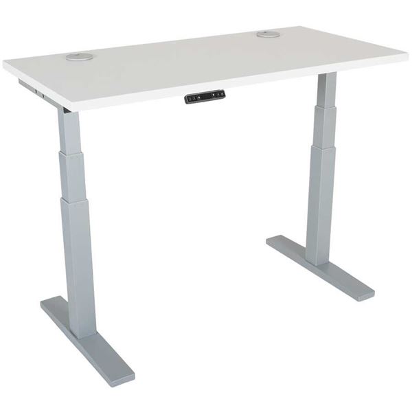 Picture of Power Height Adjustable 24x48 White Top Table