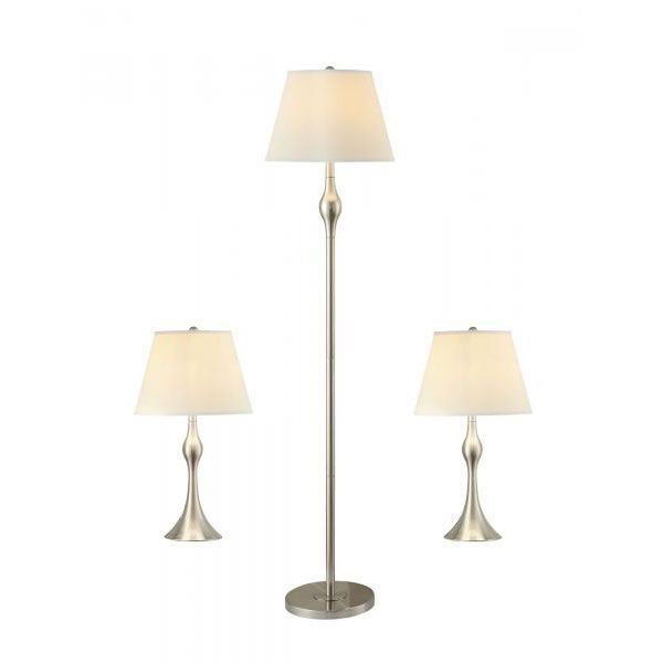 Picture of Set of Three Lamps, Brush Nickel *D