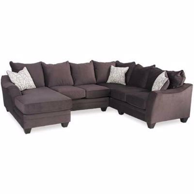 Picture of Flannel Seal 3 Piece Sectional with LAF Chaise