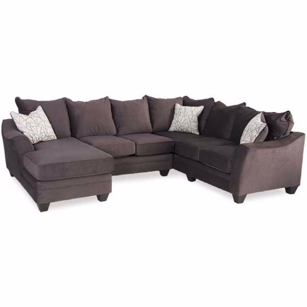 Picture of Flannel Seal 3 Piece Sectional with LAF Chaise