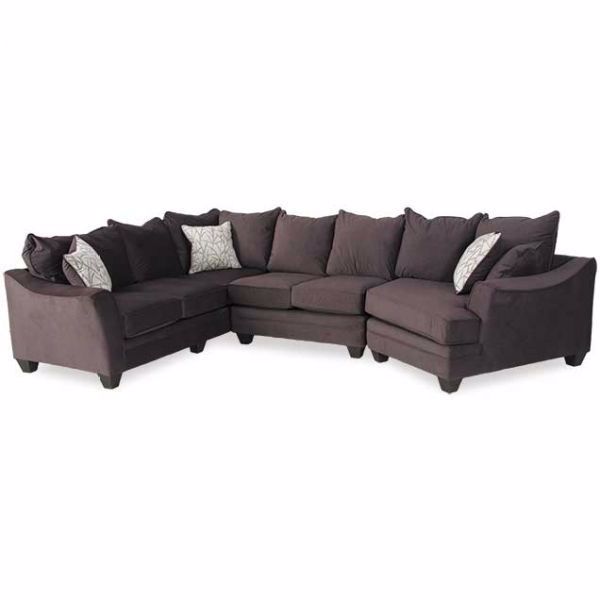 Picture of Flannel Seal 3 Piece Sectional with RAF Cuddler
