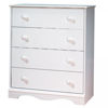 Picture of Angel - 4-Drawer Chest, White *D