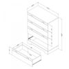 Picture of Reevo - 4-Drawer Chest, White *D