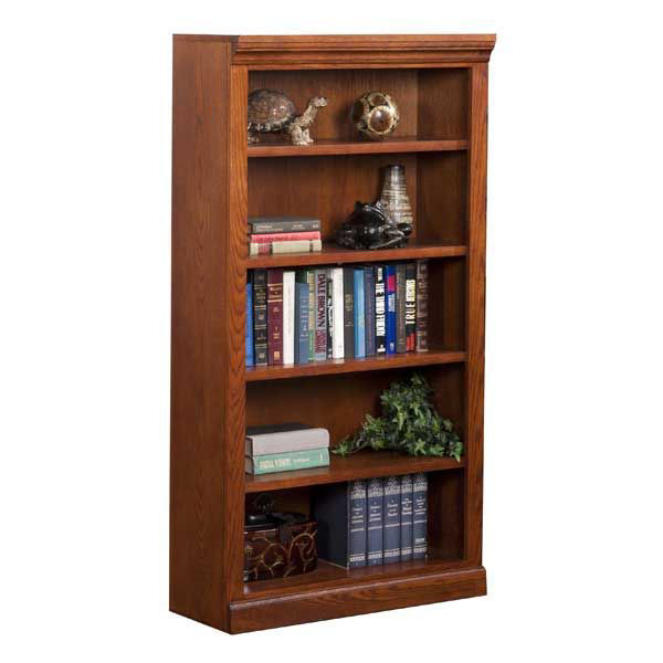 Picture of Burnish Oak Bookcase, 4 Shelf