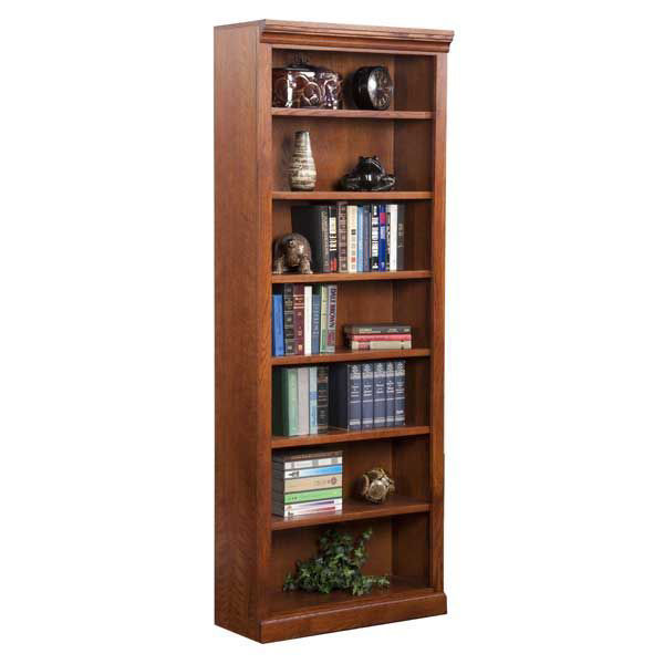 Picture of Burnish Oak Bookcase, 6 Shelf
