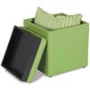 Picture of Blocks Green Storage Ottoman with Tray
