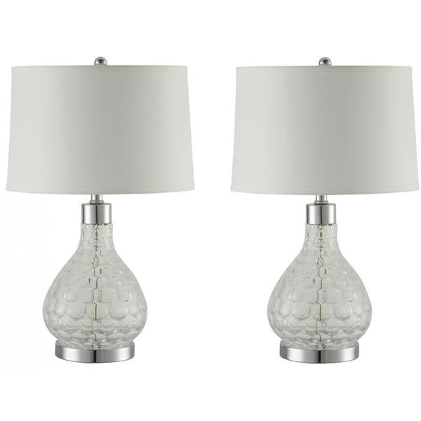 Picture of Set of Two Tbl Lamp, Chrome *D