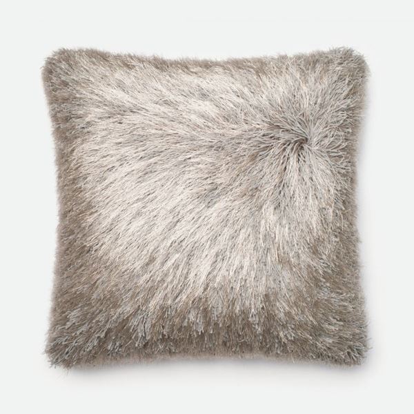 Picture of 22x22 Silver Shag Pillow *P