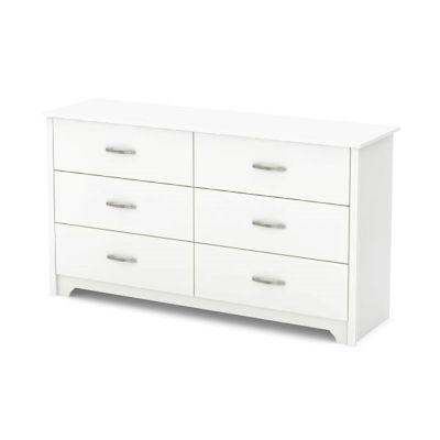 Picture of Fusion - 6-Drawer Double Dresser, White *D