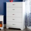 Picture of Fusion - 5-Drawer Chest, White *D