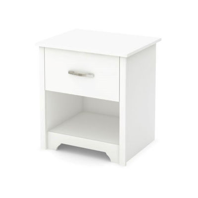 Picture of Fusion - 1-Drawer Nightstand, White *D
