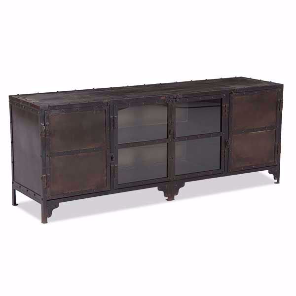 Picture of Vintage Industrial Metal TV Console