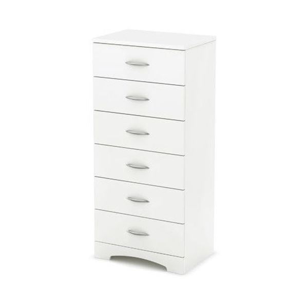 Picture of Step One - 6-Drawer Chest, White *D