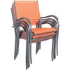 Picture of Stacking Sling Patio Arm Chair Orange