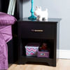 Picture of Fusion - 1-Drawer Nightstand, Black *D